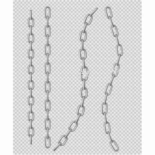 metal chain with whole break steel chrome links 1 آیکون فایل
