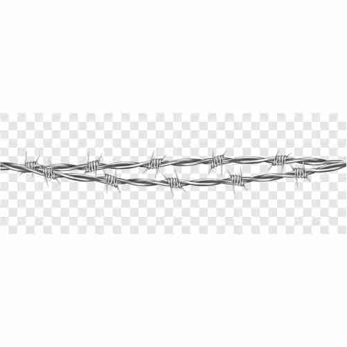 metal steel barbed wire with thorns spikes 1