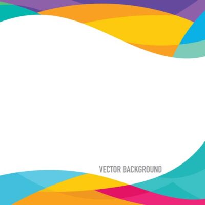 وکتور آماده سربرگ رنگی