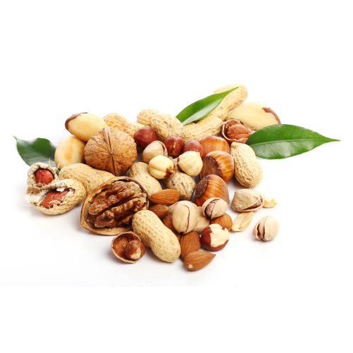 nuts walnut peanuts almond seeds 1 طرح وکتور حاشیه سنگ گل و برگ - طرح بک گراند