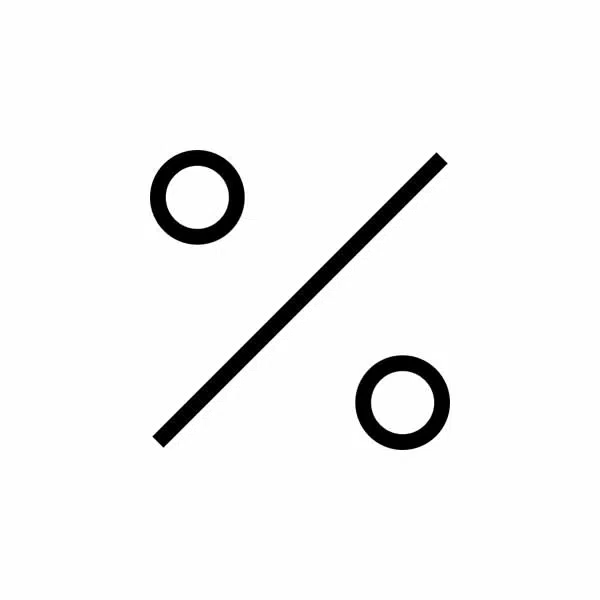 percent 2 آیکون درصد