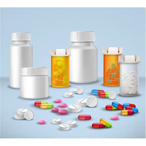 pill bottles set 1 طرح وکتور انواع قرص و دارو و کپسول
