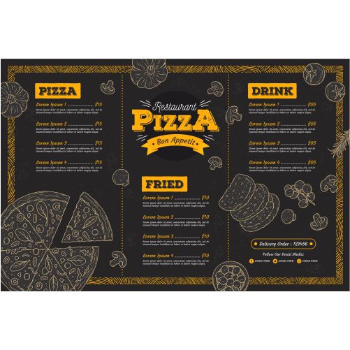 pizza restaurant menu template 2 1