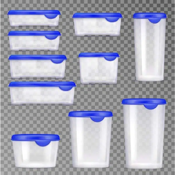 plastic food containers icon set 1 وکتور واقعی ظروف نگهداری حبوبات و غذا