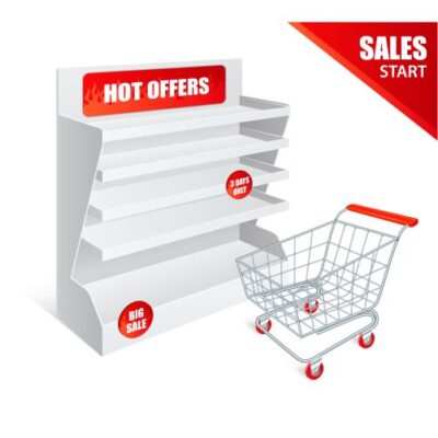 موکاپ شروع تخفیف فروشگاه - تخفیف های داغ