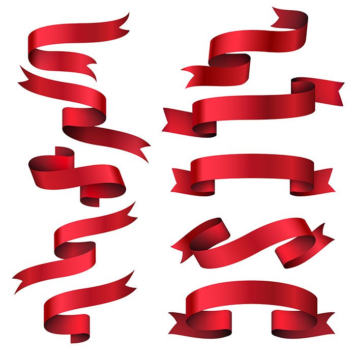 red glossy ribbon banners set collection object stripe frame classic tag vector illustration 1 وکتور لوگو و آرم برند انویدیا کارت گرافیک