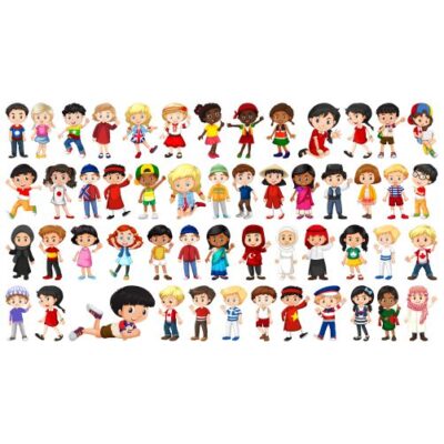 وکتور ست کودکان و بچه ها