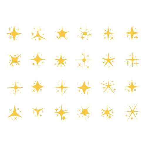 sparkling stars shiny sparks glitter light star sparkle elements 1 آیکون‌های گل گندمی-روشن-مسطح-زرد-طرح-