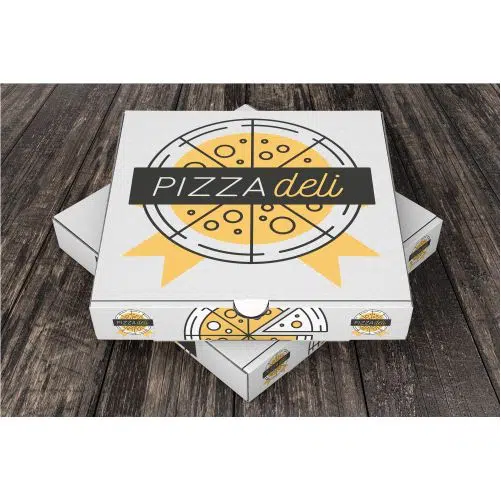 stacked pizza box mockup 1 طرح شکل موج پر جنب و جوش آبی با زمینه سفید