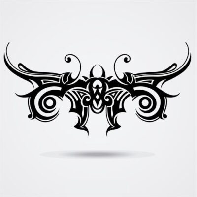 وکتور خالکوبی و تتو به شکل پروانه