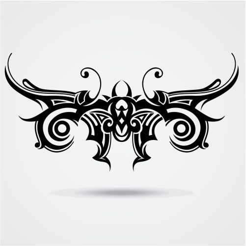 tribal butterfly tattoo 1