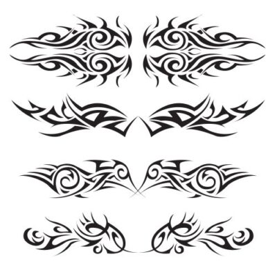 وکتور 4 تایی طرح خالکوبی و تتو