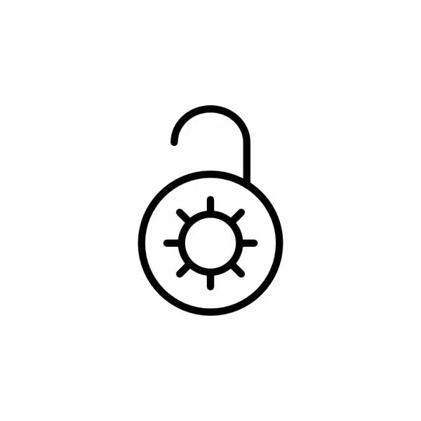 آیکون قفل باز 6 1 unlocked 3 آیکون قفل باز 6