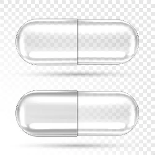 vector empty transparent pill capsules 1 طرح وکتور ایلاستریشن آناتومی بدن زن - سر باسن صورت پشت جلو مو دست پا شکم بازو گلو