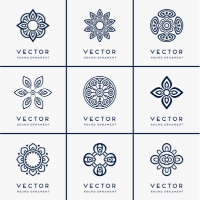 وکتور طرح های سنتی و کلاسیک بومی ماندالا