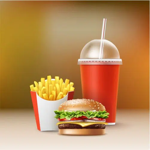 وکتور فست فود نوشیدنی هبمرگر سیب زمینی 1 vector fast food set realistic hamburger classic burger 1 وکتور فست فود نوشیدنی هبمرگر سیب زمینی