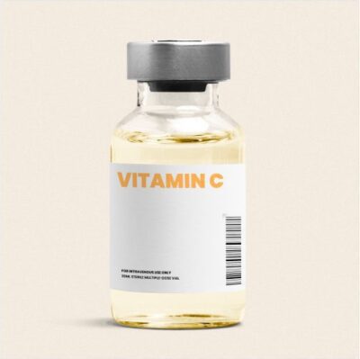 عکس با کیفیت شیشه ویال تزریق ویتامین سی Vitamin C