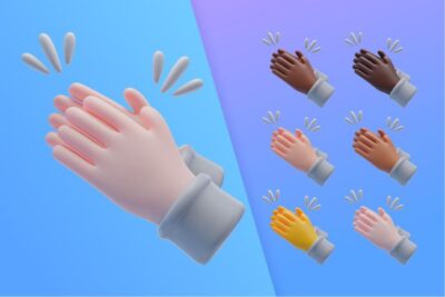 آیکون سه بعدی کالکشن دست زدن