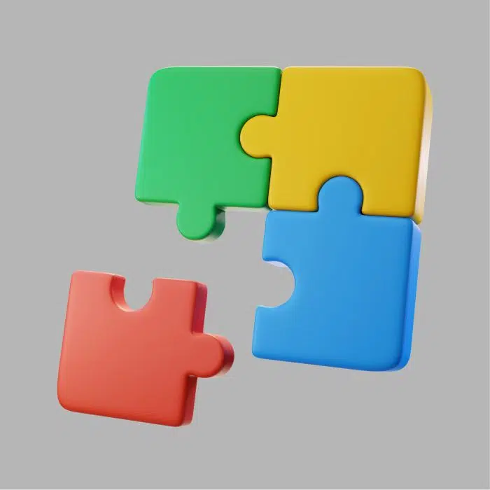 3d puzzle pieces طرح ایکون