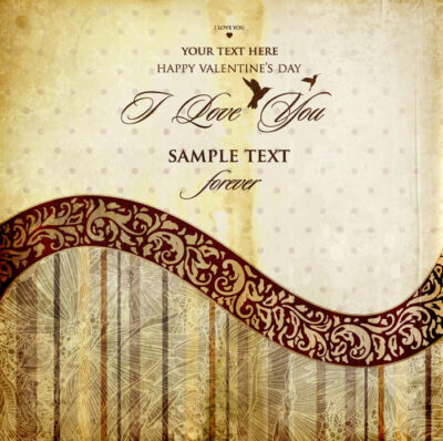 طرح وکتور آماده - وکتور بک گراند گل و بوته