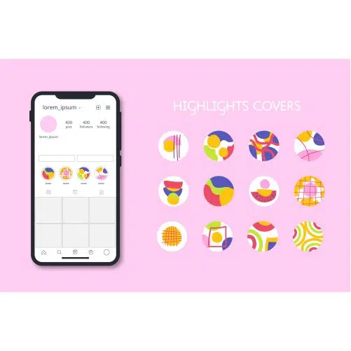 abstract instagram highlights collection 1 پکیج ایکون هایلایت های فانتزی دخترانه -2021