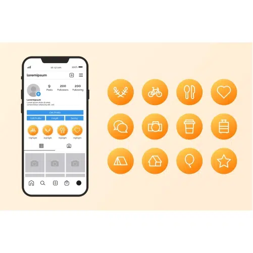 gradient instagram app highlights collection 2 1 پکیج ایکون هایلایت های فانتزی دخترانه -2021