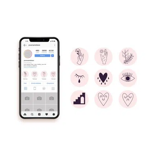 hand drawn instagram highlights collection 12 1 تصویر