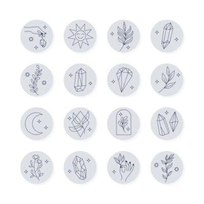 وکتور تصویر کاور هایلایت اینستاگرام