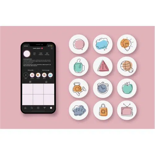 hand drawn instagram highlights collection 4 1 تصویر