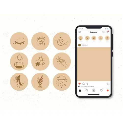 hand drawn instagram highlights collection 7 1 تصویر