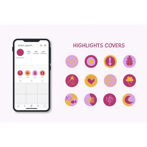 hand drawn instagram highlights set 2 1 تصویر
