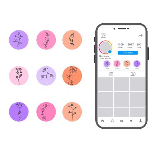 instagram hand drawn floral stories highlights 2 1 تصویر