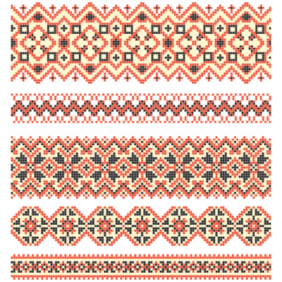 طرح نقوش فرش ساده - طرح صلیب اسلیمی