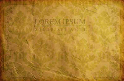 طرح وکتور بک گراند - قلب و بوته قدیمی - تکسچر