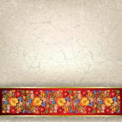 طرح وکتور کادر گل و گیاه - تکسچر