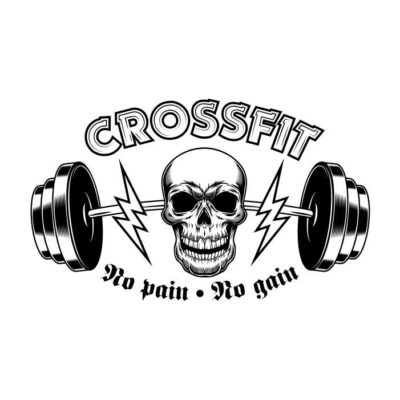 طرح وکتور سالن بدنسازی - کراس فیت - جمجمه - بدنسازی با هالتر