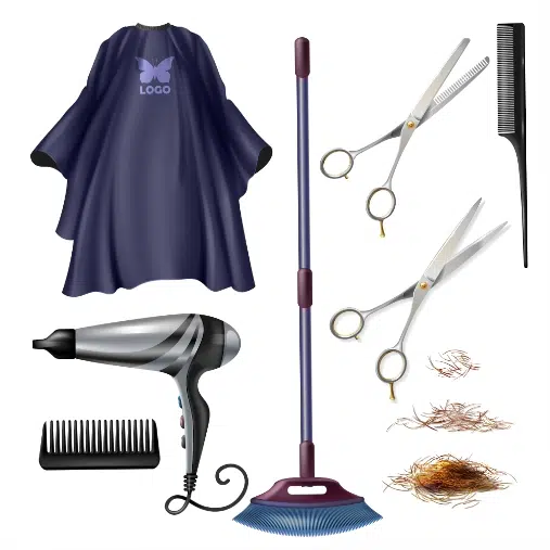 barbershop hairdresser tools accessories 1 ست وکتور تتو فشن