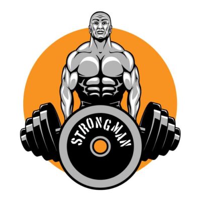 طرح وکتور لوگو بدنسازی - فیتنس - باشگاه