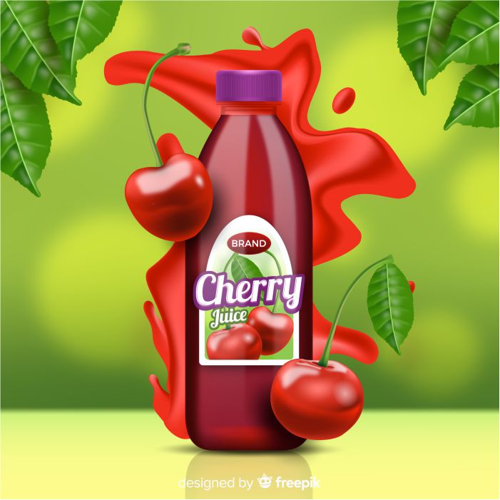 cherry juice abstract background 1 طرح وکتور نئون پیتزا