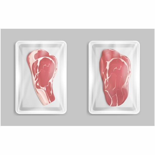 fresh meat marble beef steak plastic package 1