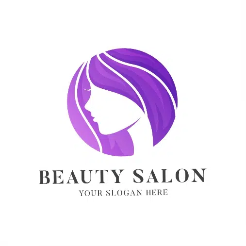 gradient hair salon logo template 1 طرح وکتور 4 تایی آرایشگاه - لوگو باربر شاپ و بیوتی سالن