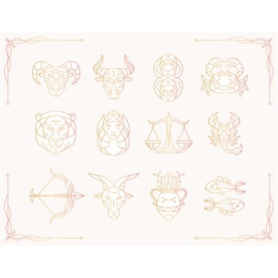 طرح مجموعه علامت زودیاک