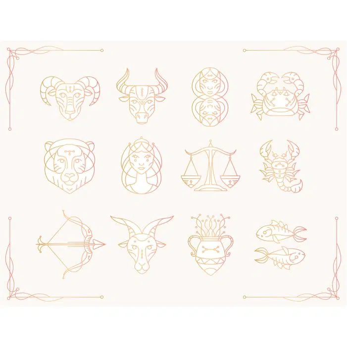 gradient zodiac sign collection 1 طرح کشیدن استراتژی بازی فوتبال