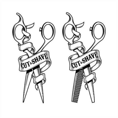 طرح ست ابزار آرایشگاه - سشوار - شانه - قیچی - موبر - آب پاش - ست لوازم آرایشگاه