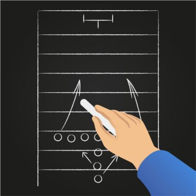 طرح کشیدن استراتژی بازی فوتبال