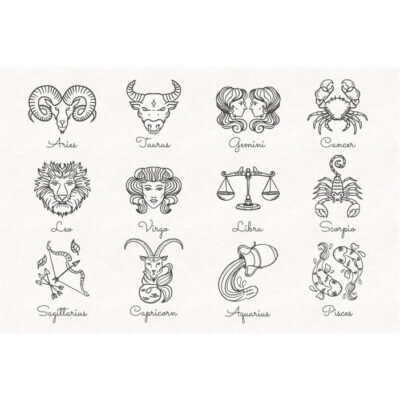 طرح ست علایم زودیاک