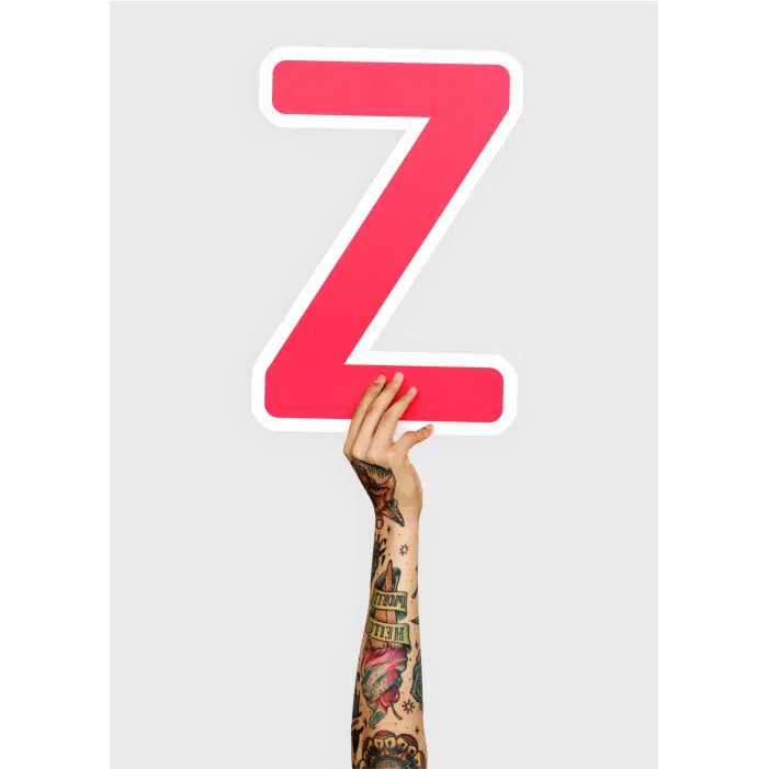 hands holding letter z 1 طرح وکتور حروف الفبای گل رز