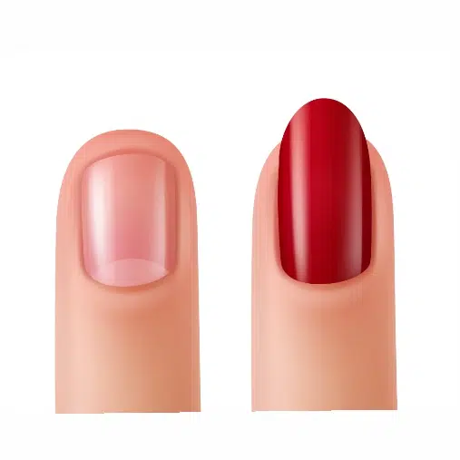 illustration nails with nail polish without nail polish 1 طرح وکتور 4 تایی آرایشگاه - لوگو باربر شاپ و بیوتی سالن