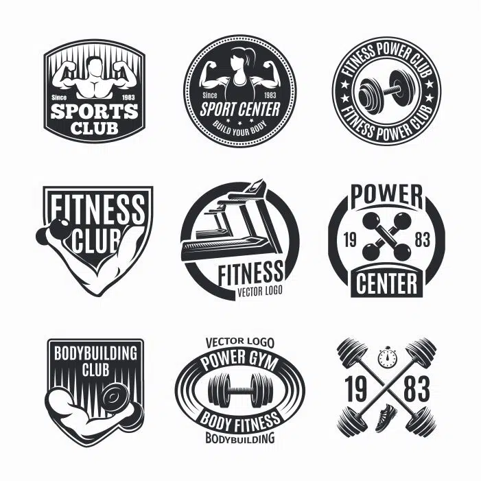 طرح ست لوگو - تناسب اندام قدرتی 1 power fitness logo set 1 طرح ست لوگو - تناسب اندام قدرتی
