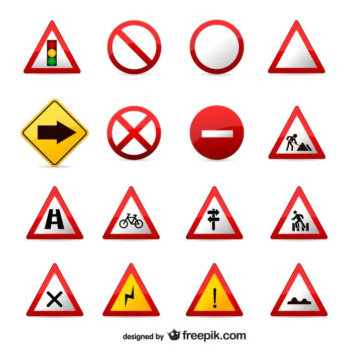 ست وکتور علائم راهنمایی و رانندگی 1 traffic signs set 1 ست وکتور علائم راهنمایی و رانندگی